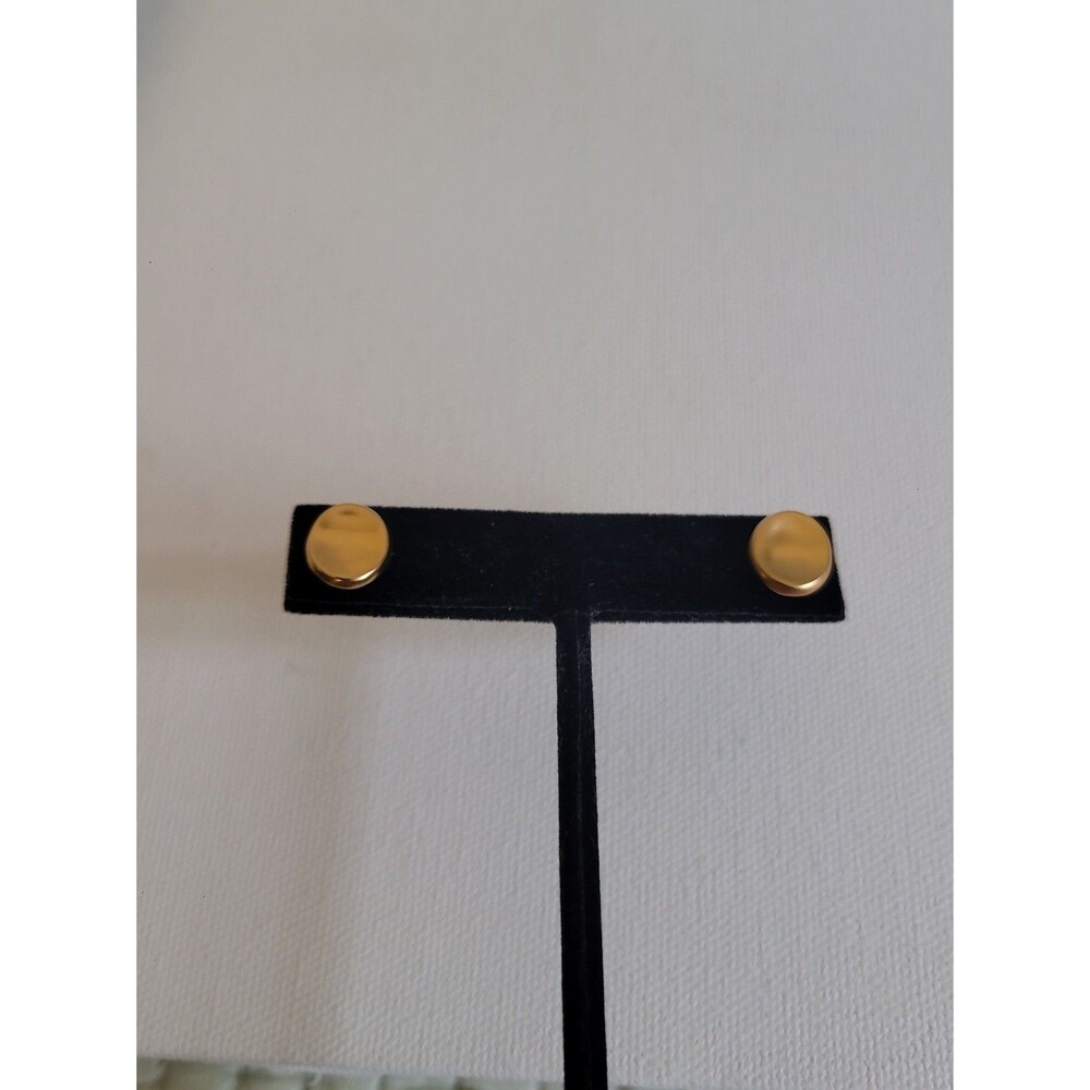 Vintage Nine West Gold Tone Pierce Earrings